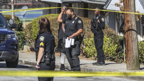 March 21, 2022 Atlanta: A 15-year-old boy was shot Monday morning, March 21, 2022 at a southwest Atlanta apartment complex, police said. The shooting happened around 10:30 a.m. at Oakland City West End apartments in the 1100 block of Oakland Lane. The teen was shot in the arm and the bullet went into his stomach after two men in a white Kia pulled up next to him, Sgt. Michael Young with the Atlanta police aggravated assault unit said. ÒThe gentleman was outside with his friends hanging out when a white vehicle, a Kia, pulled up, asked him a question, then an argument ensued and then (someone in) the white Kia shot the young man,Ó Young said. The teen, who is from Clayton County, was taken to Grady Memorial Hospital and is in surgery in critical condition, Young said. Police do not know what the shooter asked the teen or if the two suspects knew the victim. Minnie Pearl, who has lived at the apartment complex for six years, said she called 911 as soon as she heard a gunshot and spotted the bleeding victim. ÒI heard a shot and I heard somebody scream,Ó she said. ÒI saw a child, a kid lying on the floor bleeding. And when I walked over, I seen the blood coming from his arm.Ó But Monday morningÕs scene is nothing out of the ordinary for Pearl, who said there was another shooting two weeks ago and that gunshots are background noise. ÒWe go through this every day. We see this every day,Ó Pearl said. ÒThey shoot all throughout the night, the day, broad daylight, 12 oÕclock at night, and it be right there by my window.Ó Another neighbor, Maria Parker, said more security in the area could curb the frequent gun violence, which she says prevents children from being able to play outside. Police did not release any information about the suspects but said they are looking through camera footage in hopes that it caught the incident. Young said authorities are trying to determine if the victim is still in school. MondayÕs victim is one at least six teens shot in metro Atlanta this year. Earlier in March, 16-year-old Joshua Adetunji died after being shot near the Atlanta Fair on its opening weekend. A 14-year-old and 19-year-old were also injured in the incident. In late January, 17-year-old Havord Head was fatally shot at The Commons apartments on Middleton Road. Investigators said they believed the shooting stemmed from a robbery involving narcotics. Earlier that month, 15-year-old Kelvice Roberson Jr. was shot and killed at the Dunbar Neighborhood Center along Windsor Street. (John Spink / John.Spink@ajc.com)

