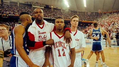 UNLV entered the Final Four 34-0 and faced Duke, a team the Runnin' Rebels beat by 30 in the 1990 final. Duke pulled off the upset 79-77 and went on to win its first national title.