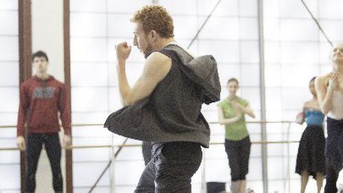 Atlanta Ballet's Heath Gill in rehearsals for "Camino Real." CONTRIBUTED BY CHARLIE MCCULLERS