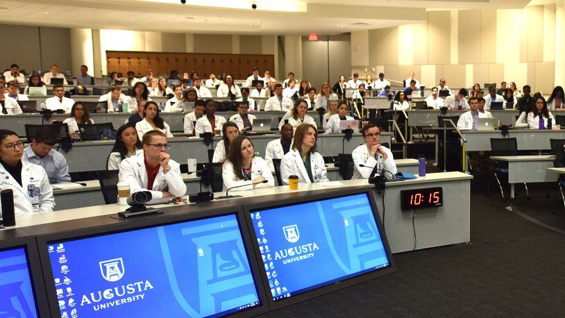 Students at the Medical College of Georgia at Augusta University. PHOTO CONTRIBUTED.