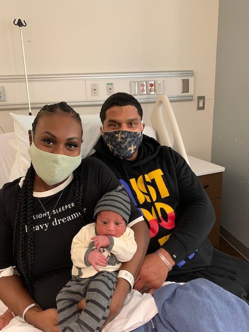 Emory University Hospital Midtown welcomed its first baby of 2021, Jonah.