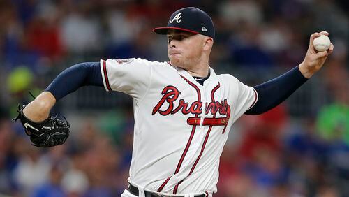 Sean Newcomb was 4-9 with a 4.32 ERA in 19 starts as a Braves rookie in 2017. (AP Photo/John Bazemore)