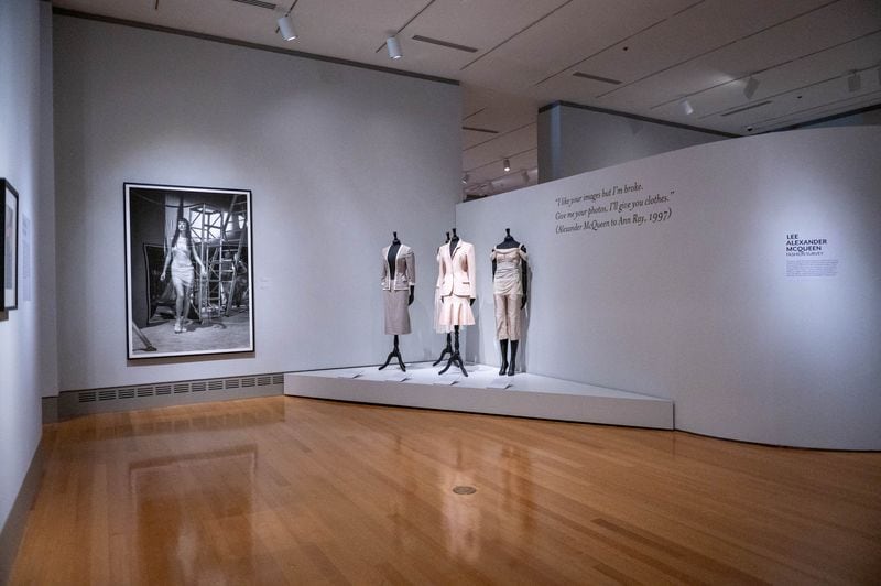 Alexander McQueen's designs and Ann Ray's photographs are displayed together in "Rendez-Vous."  
(Courtesy of The Columbia Museum of Art/Victor Johnson)
