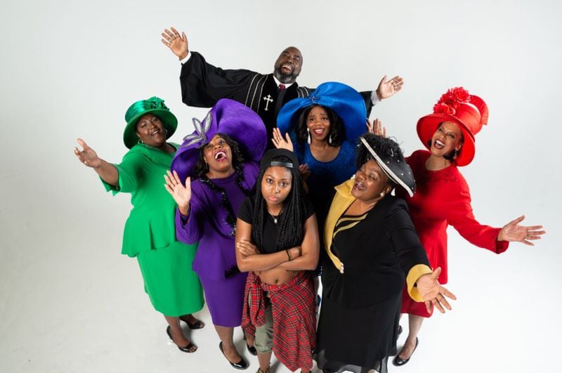 The cast of “Crowns,” which is playing at the Southwest Arts Center.