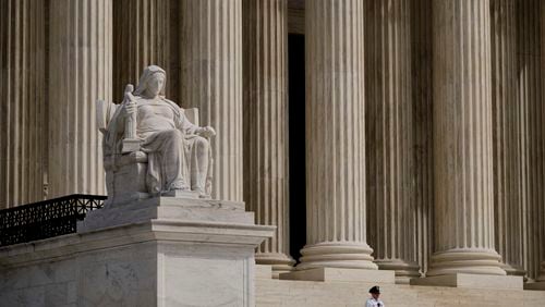The U.S. Supreme Court building in Washington. (T.J. Kirkpatrick/The New York Times)