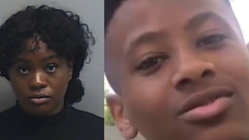 Antoinette Monique Peters (left) was arrested in connection with the death of Jermaine Wallace Jr. (right).