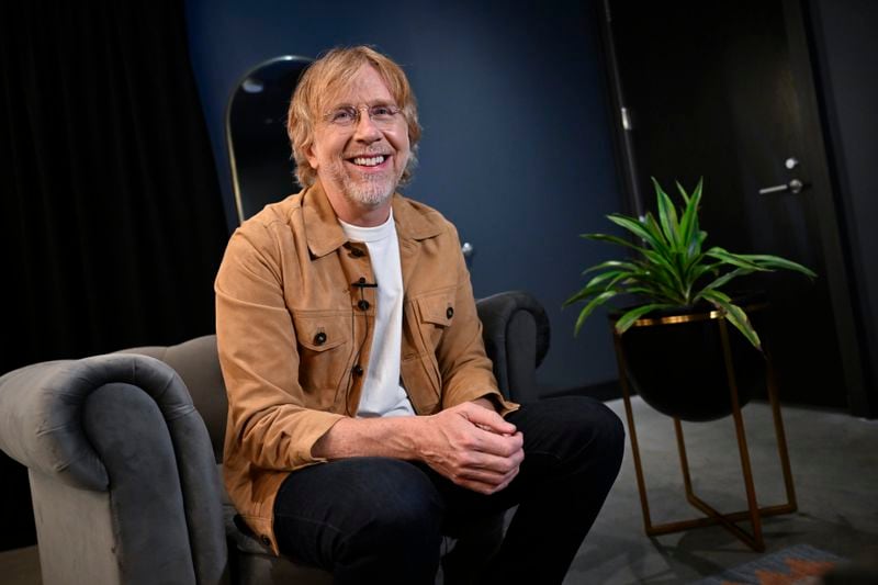 Trey Anastasio, guitarist and singer-songwriter of the band Phish, poses for a photograph during an interview on Tuesday, April 16, 2024, in Las Vegas. (AP Photo/David Becker)