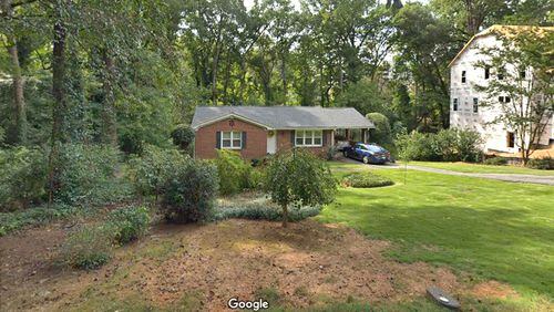 Sandy Springs will pay $335,000 to buy a house and land at 6038 Harleston Road for the future widening of Hammond Drive. GOOGLE MAPS