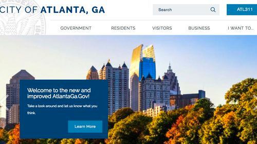 The City of Atlanta’s official website has been revamped. It was last redesigned in 2012. CONTRIBUTED