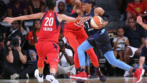Brittney Sykes scored 26 points for the Dream. AJC file photo