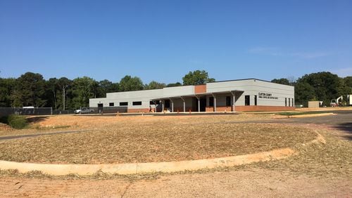 Front of the new Animal Control and Adoption Center in Clayton County