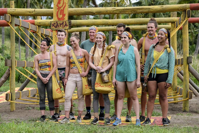 The tribe in which Ron Clark is part of at the start of "Survivor: Edge of Extinction" on February 20, 2019. CREDIT: CBS