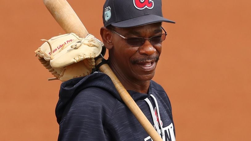 New Braves third base coach Ron Washington was the Texas Rangers’ manager when they went to two World Series. (Curtis Compton/ccompton@ajc.com)