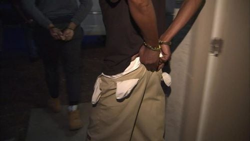 An undercover prostitution sting put 16 people behind bars in south Fulton County. (Credit: Channel 2 Action News)