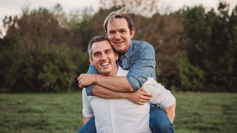 John Thomas Cecil says he was fired from his job at Our Lady of the Mount Catholic Church in Lookout Mountain, Ga., because he made public his marriage to Jesse McDowell. The couple merged their last names to become John Thomas and Jesse McCecil. CONTRIBUTED