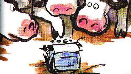 As part of its 2015-16 season, the Center for Puppetry Arts will mount a world premiere adaption of the popular children's book Click, Clack, Moo: Cows That Type. The run is June 9-July 26. CONTRIBUTED BY CENTER FOR PUPPETRY ARTS