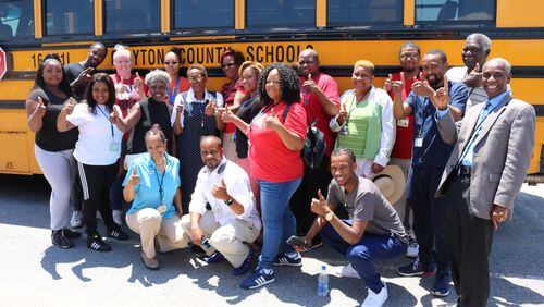 Clayton County school bus drivers and the district are celebrating School Bus Safety Week.