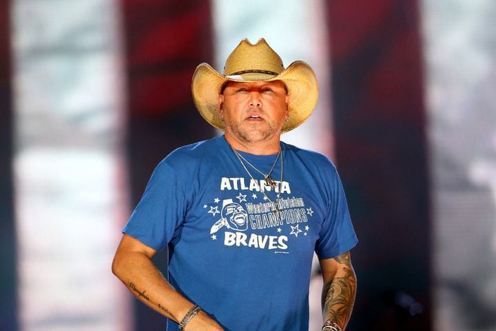 Macon native Jason Aldean rocked Lakewood Amphitheatre on Saturday, August 5, 2023, on his Highway Desperado Tour. The show coincided with his having the No. 1 hit in the nation with "Try That in a Small Town." (Photo: Robb Cohen for The Atlanta Journal-Constitution)