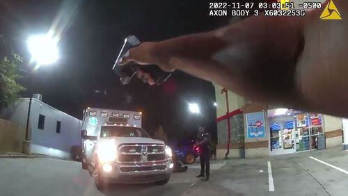 Atlanta police shared video footage showing the arrest of 33-year-old Jonathan Williams on multiple charges after officials say he stole an ambulance from a Midtown hospital.
