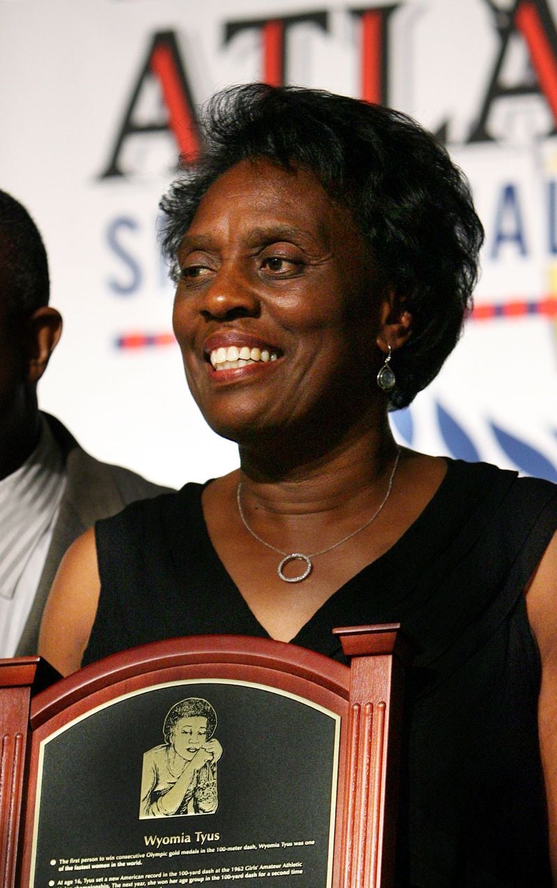 060609 ATLANTA,GA.;   Atlanta Sports Hall of Fame, 2006. Olympic track medalist Wyomia Tyus (CQ), is one of six 2006 inductees, at the 2nd Annual Induction Ceremony 6/9/06 at the Westin Buckhead.  (JOEY IVANSCO/ AJC staff)