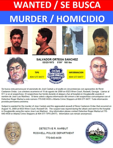 Murder suspect Salvador Orega Sanchez