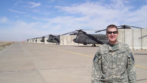 Russell Rawcliffe, shown when he served as a helicopter pilot in the U.S. Army, recently used some of those skills to help Fresenius Medical Care patients in Puerto Rico following Hurricane Maria. CONTRIBUTED