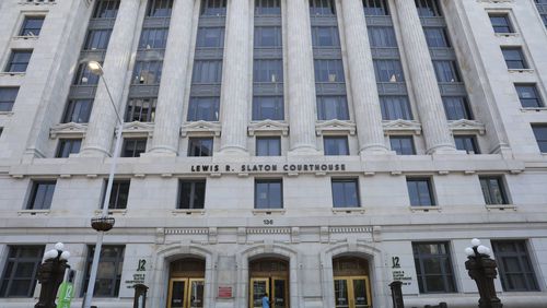 The Fulton County Courthouse is seen in Atlanta on Wednesday, July 19, 2023. Miguel Martinez /miguel.martinezjimenez@ajc.com