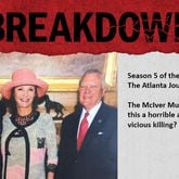 Diane McIver poses with Donald Trump, then a presidential candidate, and Gov. Nathan Deal.