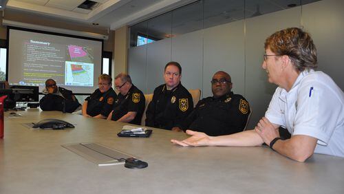 The National Weather Service briefed DeKalb County officials in advance of expected winter weather (DEKALB COUNTY).