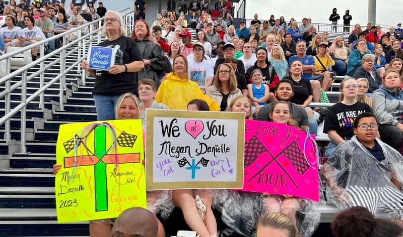 The "American Idol" hometown visit concert for top 3 finalist Megan Danielle, 20, on May 16, 2023 at Douglas County High School. EVELYN ORTEGA/SPECIAL