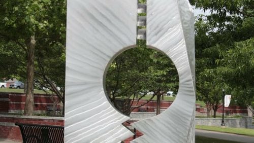 Suwanee will contract with Columns Fundraising to help Suwanee develop a public art campaign. Here, ‘Lifecycle,’ a sculpture by Grimesland, N.C. artist Hanna Jubran. Courtesy City of Suwanee