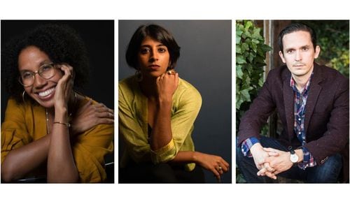 Authors Tiphanie Yanique, from left, Sanjena Sathian and Thomas Mullen are among the finalists for the Townsend Prize for Fiction.