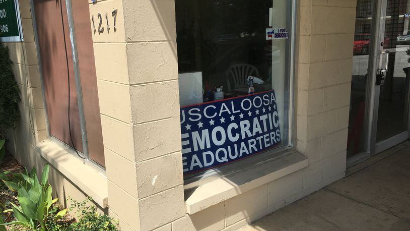 Tuscaloosa is an island of blue in Alabama, a state that last voted for a Democratic presidential candidate in 1976. The office of the county’s Democrats sits in a forlorn motel on the outskirts of town. A volunteer often spends her time there reading books while waiting for a visitor or two.