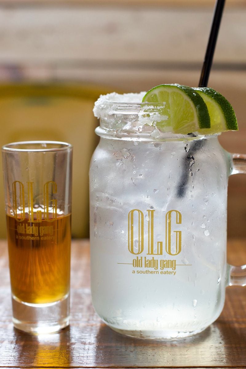 The OLG Cadillac Margarita at Old Lady Gang in Castleberry Hill is served with a sidecar of Grand Marnier. CONTRIBUTED BY HENRI HOLLIS