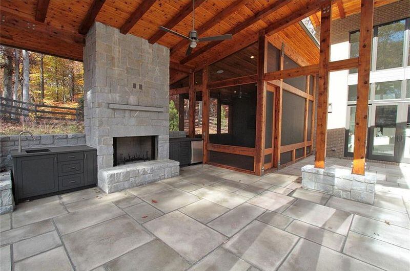 This modern estate at 4056 Hog Mountain Road in Hoschton is listed for $2.195 million. (Photos via zillow.com)