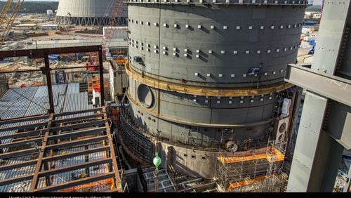 Plant Vogtle reactor under construction near Augusta. SCANA Corp. said Thursday that federal investigators are looking into a similar South Carolina project that was shut down in July. Photo: Georgia Power
