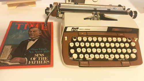 Gore Vidal's  Smith-Corona Classic 12 is among the typewriters of  American literary giants on display at Andalusia, near Milledgeville. CONTRIBUTED: ANDALUSIA