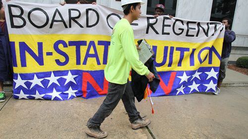 There have been many public protests in Georgia against Regents policies that force children of illegal immigrants to pay out-of-state tuition and deny them entry to the research campuses.