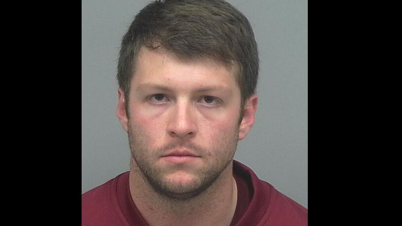 Allen Reeves Blankenship, 24, has been charged with public indecency.