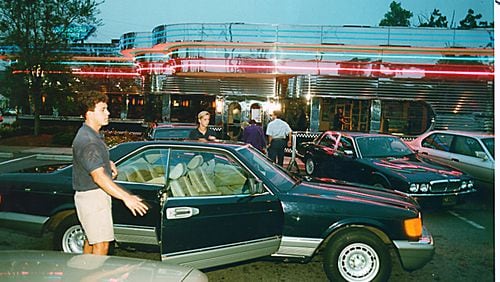 The parking lot at the Buckhead Diner, as seen in 1996. AJC file