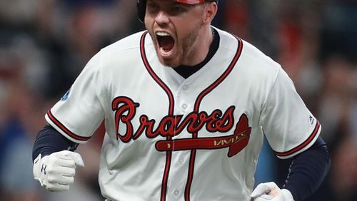 Braves' first baseman Freddie Freeman hit .309 in 2018.