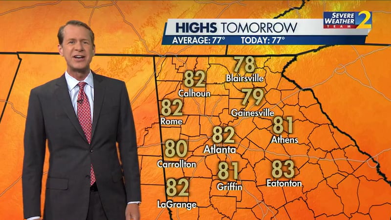 Channel 2 Action News meteorologist Brad Nitz gives the high for Saturday, April 30, 2022.