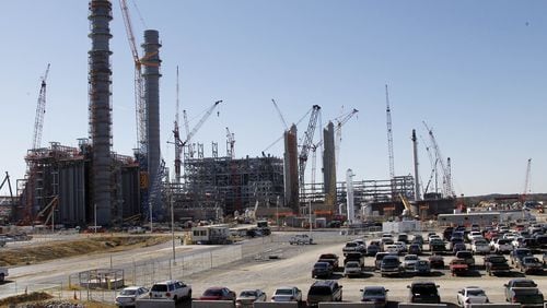 Mississippi Power’s Kemper “clean coal” power plant under construction in 2012. Mississippi Power is a subsidiary of Atlanta-based Southern Company. (AP Photo/Rogelio V. Solis, File)