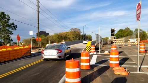A new Mount Vernon Highway bridge over Ga. 400 was among the major transportation improvements in Sandy Springs over the past year. The city will host virtual meetings Jan. 28, seeking public input on various projects to update the city's Transportation Master Plan. GEORGIA DEPARTMENT OF TRANSPORTATION