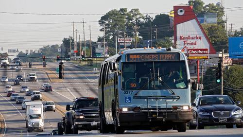 The Cobb County Board of Commissioners voted Tuesday to carry out a study on Sunday bus service. BOB ANDRES / BANDRES@AJC.COM