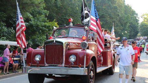 Peachtree City’s annual July 4 parade attracts thousands of spectators. Courtesy Peachtree City
