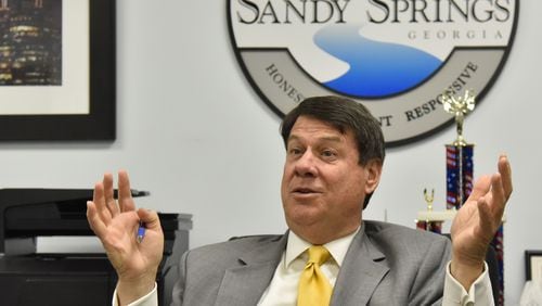 Sandy Springs Mayor Rusty Paul posted an apology on Nextdoor for a comment he made about local schools during a North End Revitalization Task Force meeting.