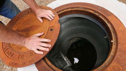 Three sewer spills in recent weeks have come from blocked manholes in Gwinnett County. AJC FILE PHOTO