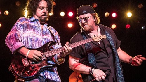Steve Lukather (left) and singer Joseph Williams of Toto. The band will play Atlanta Symphony Hall of Oct. 10, 2019. Photo: Kevin Albinder