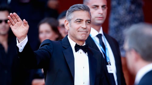 Actor George Clooney is seen here in Venice, Italy at the opening of his film 'Gravity' at the 70th annual Venice International Film Festival in August of 2013. Clooney  is starring in a new coffee commercial for Nespresso that depicts him traveling through classic movies to get a cup of coffee.
